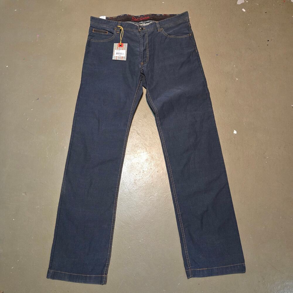 NWT Robert Graham Straight Leg Jeans in Steel Men's Size 36